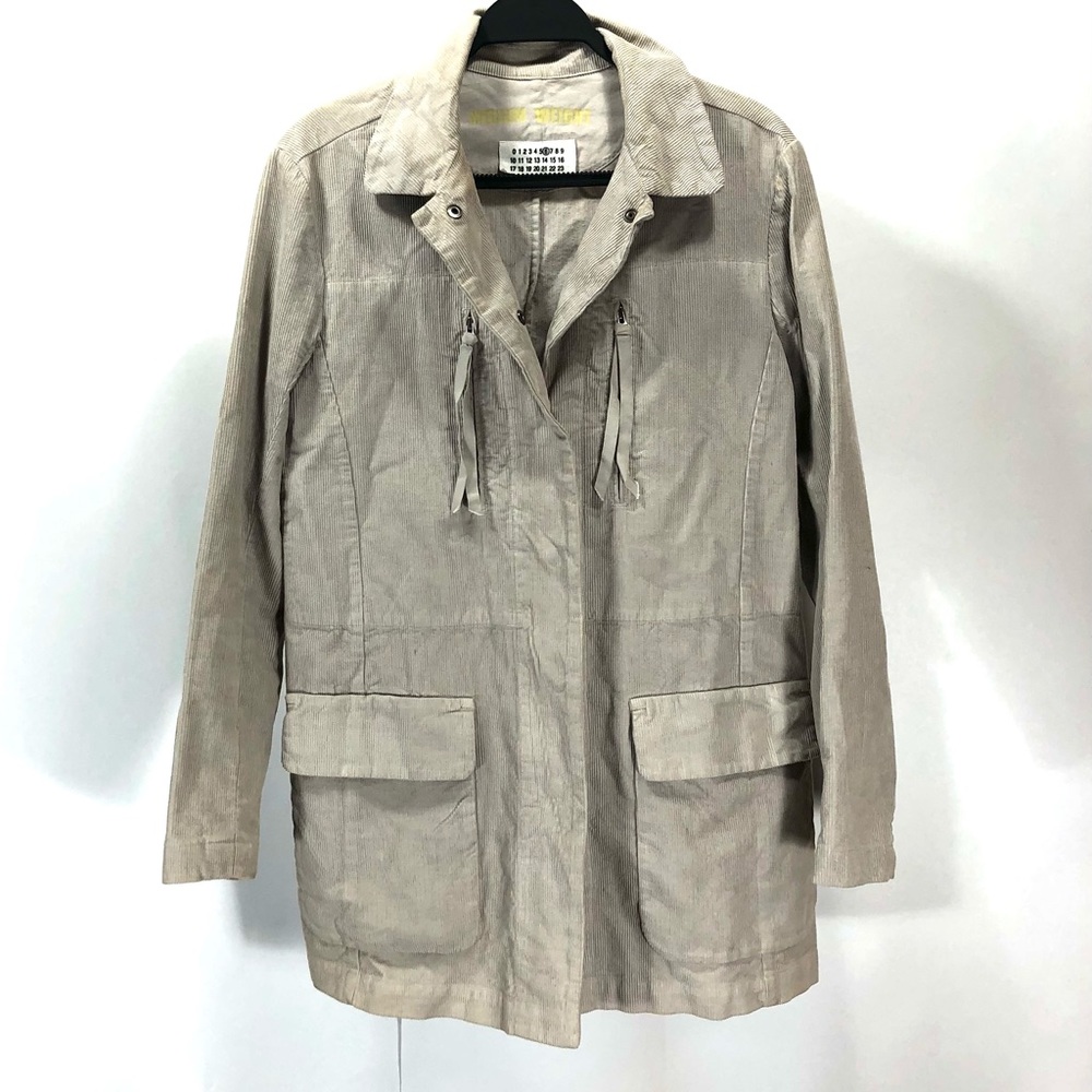 Womens MM6 Masion Martin Margiela no.6 Distressed Corduroy Jacket Size Medium